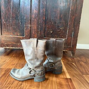 Frye Dark Brown Leather Boots